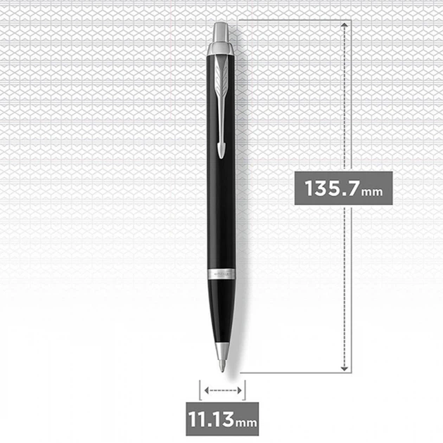 Ручка кулькова Parker IM 17 Black CT BP (22 132) - Фото 3 Ручка кулькова Parker IM 17 Black CT BP (22 132) - изображение 3