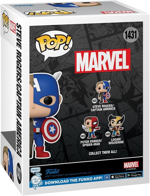 Figurka Funko Pop! Comics Marvel Split Captain America/Steve Rogers 80891 (889698808910) - obraz 3