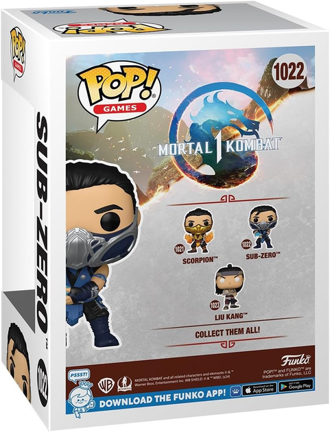 Фігурка Funko Pop! Mortal Kombat Ігрова франшиза MK1 Sub Zero 80275 (889698802758) - зображення 3