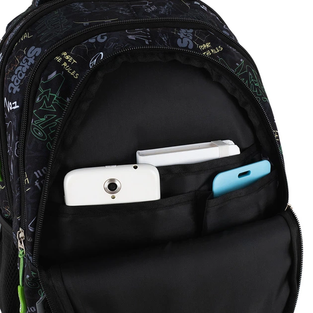 Рюкзак шкільний GoPack Teens GO25-162M-6 40.5x28.5x17.5 чорний - зображення 8