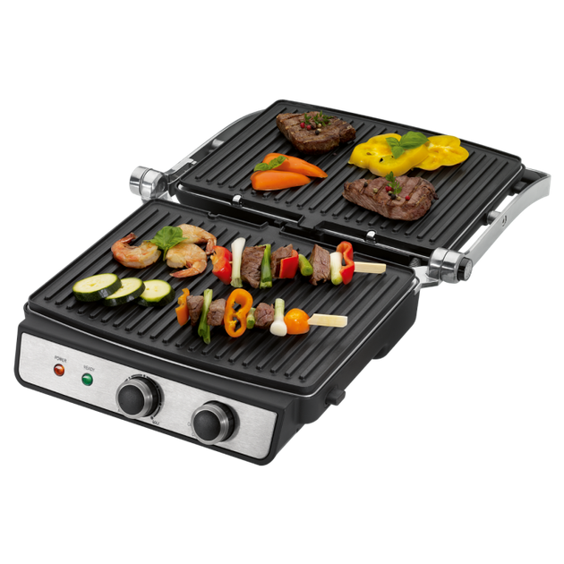 Контактний гриль ProfiCook PC-KG 1029 нержавіюча сталь/чорний - зображення 2
