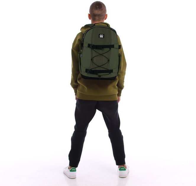 Рюкзак GoPack Education Teens 46x30x15 см 20 л Хакі (GO25-186L-3) - зображення 14
