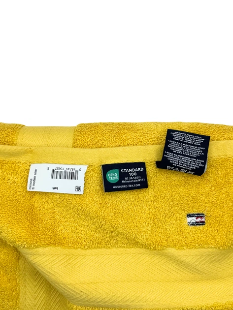 Полотенце махровое 76*138 см Tommy Hilfiger Modern American Банное Желтое - Фото 3 Полотенце махровое 76*138 см Tommy Hilfiger Modern American Банное Желтое - изображение 3