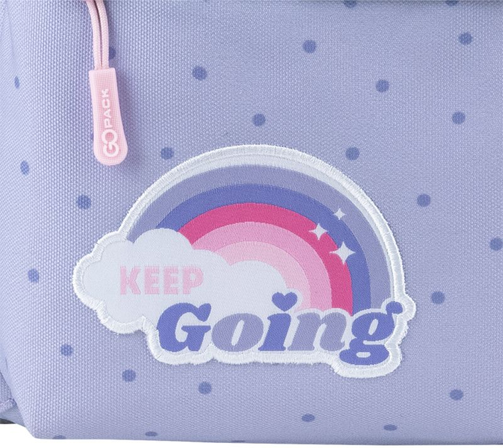 Рюкзак шкільний GoPack Education Keep Going 41x29x17 см 15 л Фіолетовий (GO25-182M-3) - зображення 14