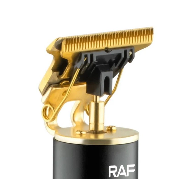 Аккумуляторный триммер для стрижки бороды и усов с USB и LED-дисплеем RAF R-437 Pro Черный - изображение 7