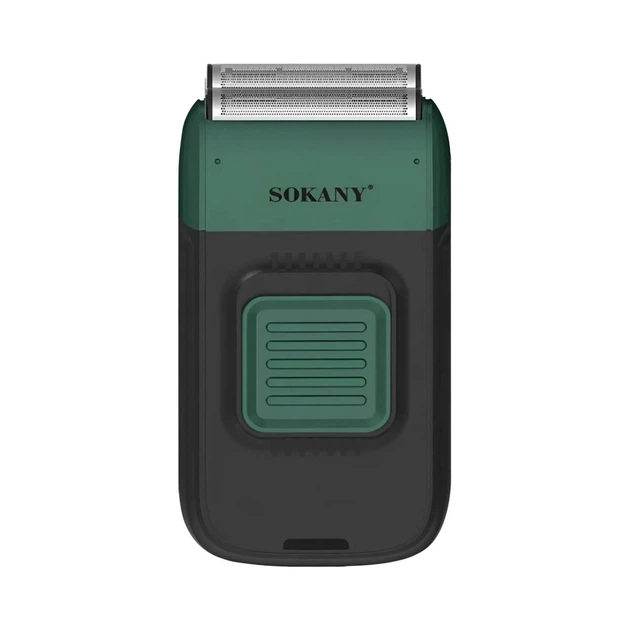 Акумуляторна електробритва-шейвер для гоління обличчя з USB та IPX5 Sokany SK-385 Pro Зелений + Щіточка для очищення - зображення 2