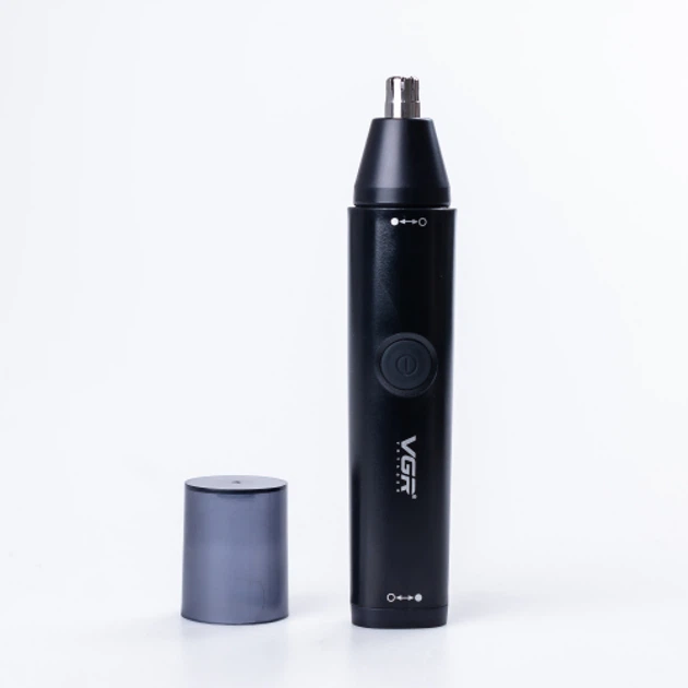 Аккумуляторный триммер для стрижки носа и ушей с USB VGR V-613 Pro Черный - Фото 1 Аккумуляторный триммер для стрижки носа и ушей с USB VGR V-613 Pro Черный - изображение 1