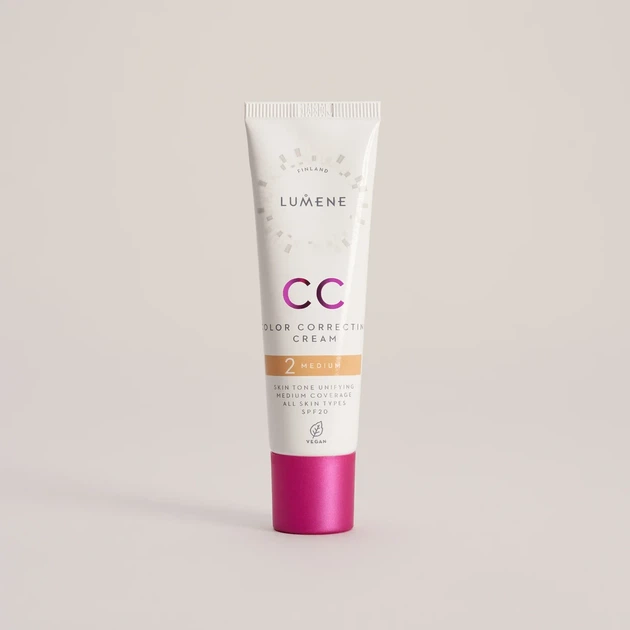 Тональний крем LUMENE CC CREAM SPF 20 - 2 Medium, 30 мл - зображення 2