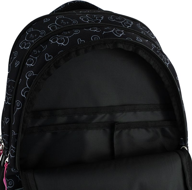 Рюкзак шкільний GoPack Teens 44x32x18 см 19 л Чорний (GO25-162L-2) - зображення 9