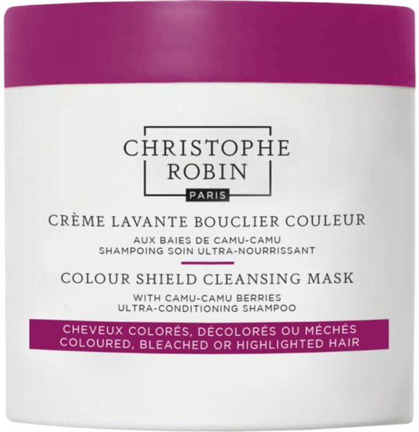 Маска для волосся Christophe Robin Colour Shield Camu-Camu Berries очищувальна 250 мл (5056379590838) - зображення 1