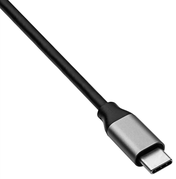 USB хаб Akyga AK-AD-66 USB - C - USB 3.0 3-port + Ethernet Black - зображення 6