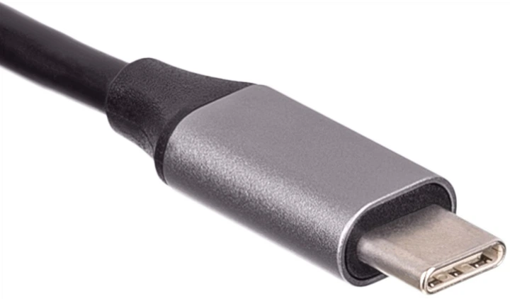 USB хаб Akyga AK-AD-66 USB - C - USB 3.0 3-port + Ethernet Black - зображення 7