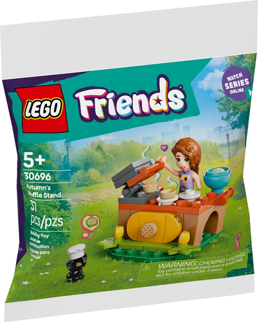 Zestaw klocków LEGO Friends Stoisko z goframi Autumn 37 elementy (30696) - obraz 1