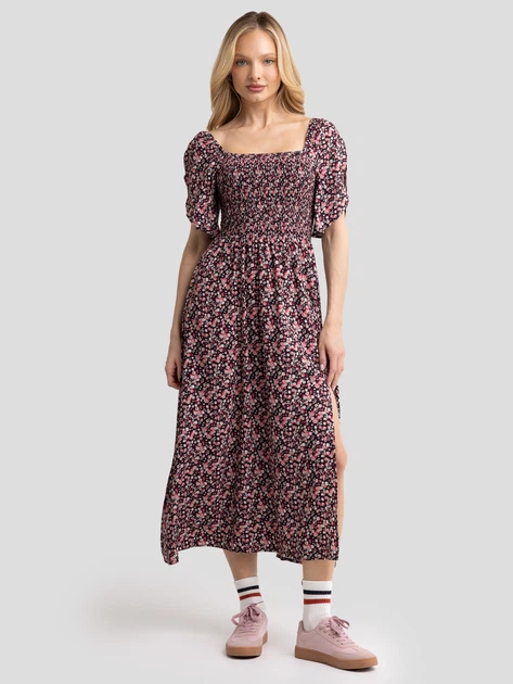 Sukienka damska midi letnia Big Star Bler 000 L Wielobarwna (5900714838935) - obraz 4