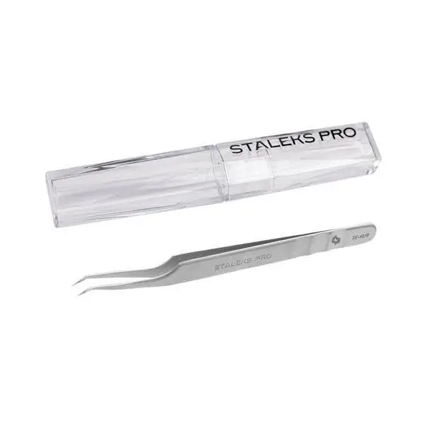 Staleks Expert 41/8 (mini L) - пінцет для нарощування вій - Фото 4 Staleks Expert 41/8 (mini L) - пінцет для нарощування вій - зображення 4