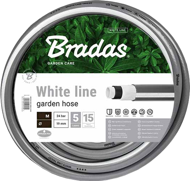 Шланг садовий Bradas White Line 1/2" 30 м (WWL1/230) - зображення 1