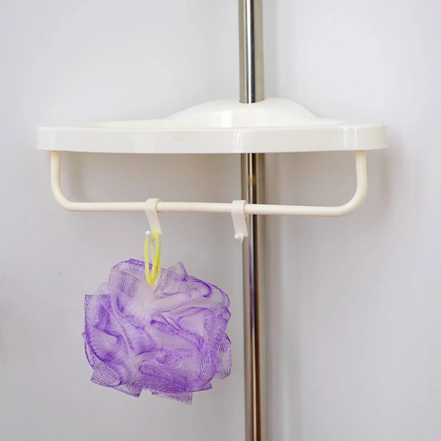 Полиця кутова для ванної 4 яруси, 260х33 см, до 16 кг / Телескопічна Multi Corner Shelf GY-188W (L) - изображение 6