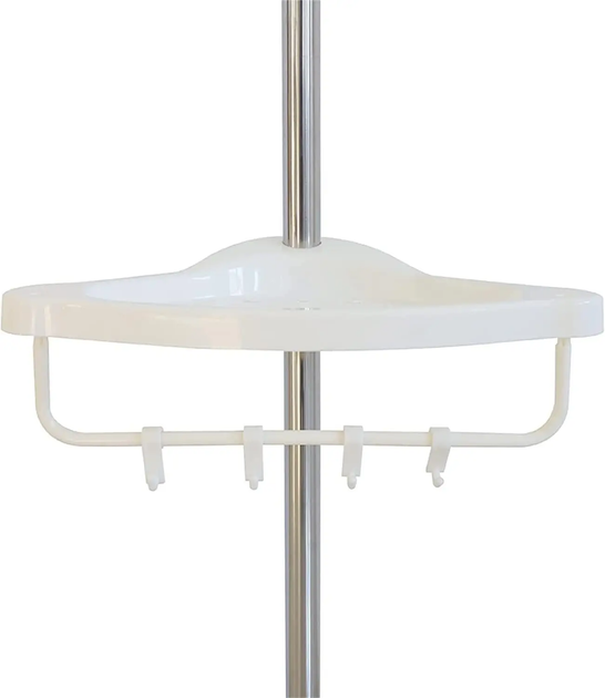 Полиця кутова для ванної 4 яруси, 260х33 см, до 16 кг / Телескопічна Multi Corner Shelf GY-188W (L) - изображение 7