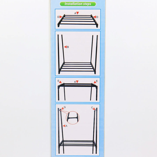 Вішалка - стійка для одягу до 20 кг, (160х55х42 см) / На колесиках The New Coat Rack (L) - Фото 10 Вішалка - стійка для одягу до 20 кг, (160х55х42 см) / На колесиках The New Coat Rack (L) - зображення 10