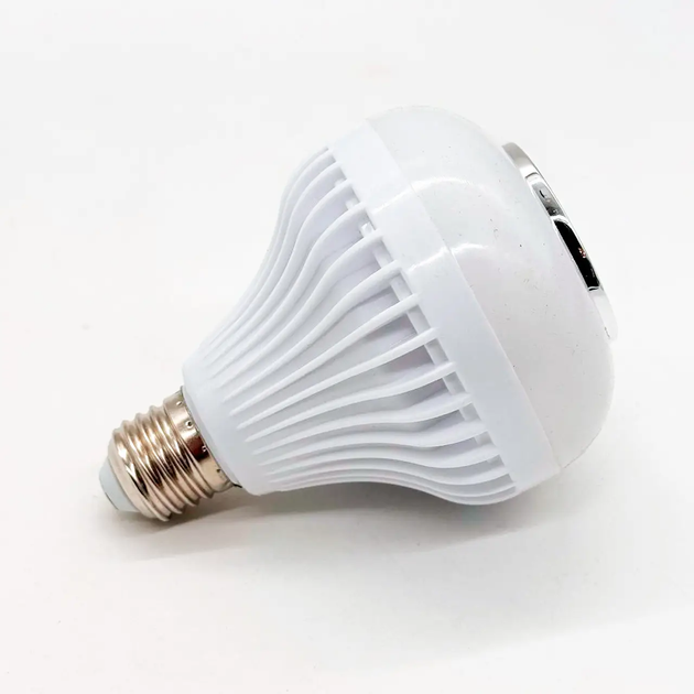 Лампа світлодіодна з колонкою (RGB/Bluetooth/12Вт/E27) / Смарт лампа / Розумна лампочка (L) - зображення 8