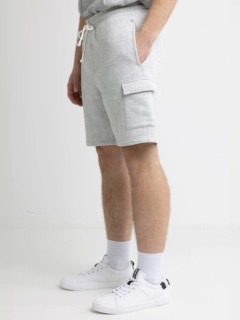 Шорти бавовняні короткі чоловічі Big Star Mandos 901 L Сірі (5900714835842) - зображення 4