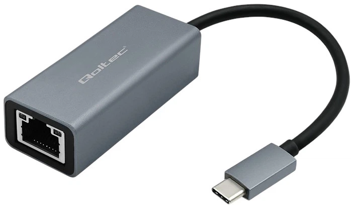 Мережевий адаптер Qoltec USB-С 3.1 - RJ-45 Grey (5901878503523) - зображення 2