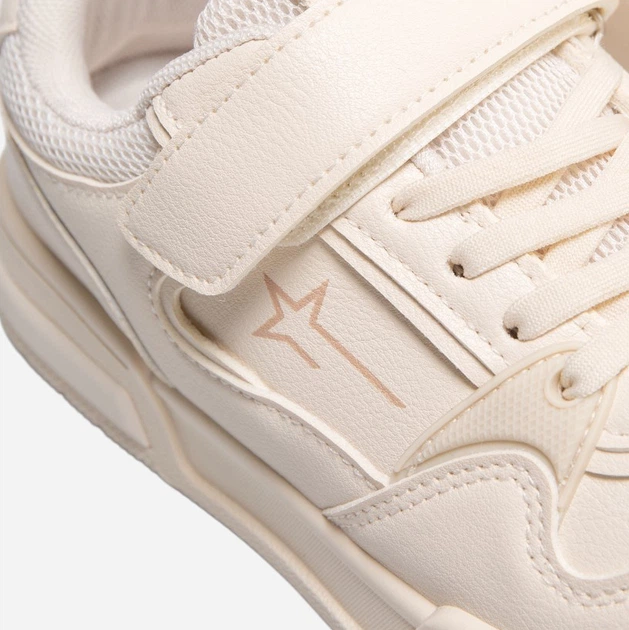 Sneakersy młodzieżowe dla dziewczynki Big Star Rr374051 801 35 Beżowe (5900714856670) - obraz 4