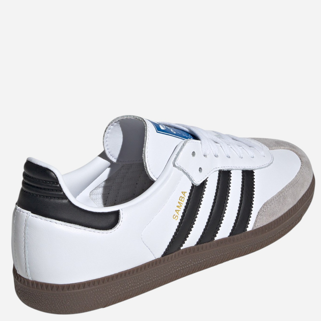 Чоловічі кеди низькі adidas Samba B75806 38.5 (5.5UK) Білі/Чорні/Сірі (4059809047156) - зображення 5