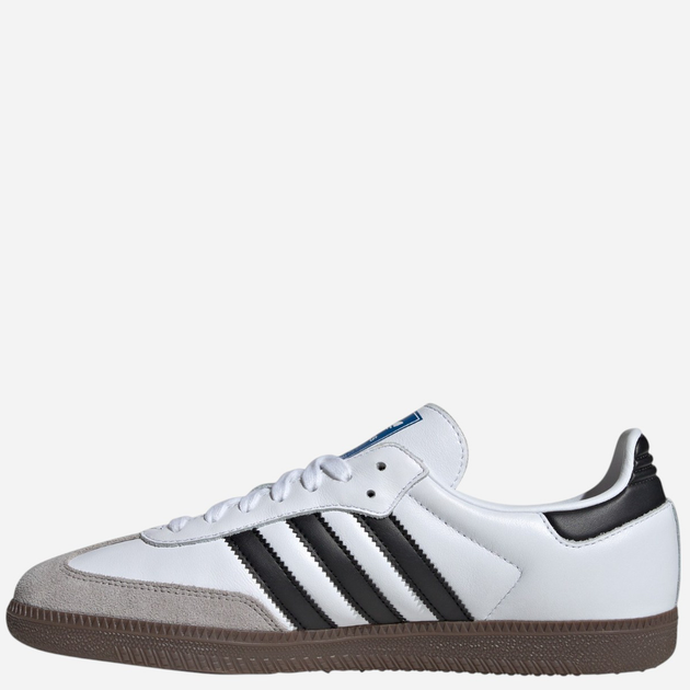Чоловічі кеди низькі adidas Samba B75806 39.5 (6UK) Білі/Чорні/Сірі (4059809046197) - зображення 4