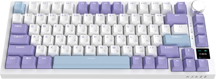 Клавиатура беспроводная Ajazz AK820 Pro Gift Switch Purple RGB (AK820PRO-G-PWB) - изображение 3
