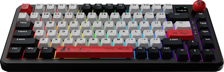 Клавіатура бездротова Ajazz AK820 MAX PLUS Avocado Switch Black