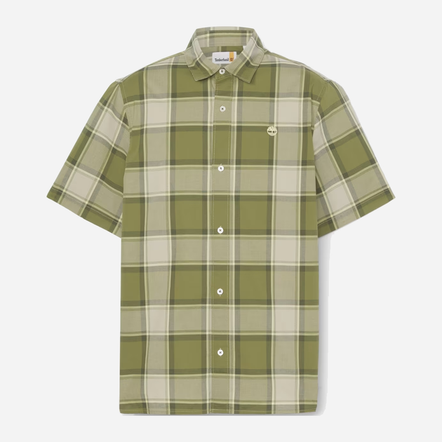 Koszula męska bawełniana Timberland TB0A5QXP L Zielona (197063672876) - obraz 4
