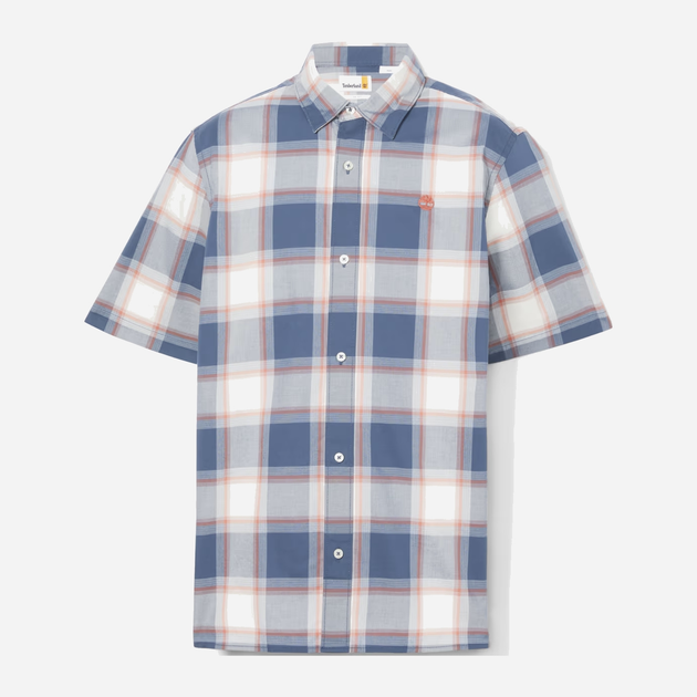 Koszula męska bawełniana Timberland TB0A5QXP S Niebieska (194904906916) - obraz 4