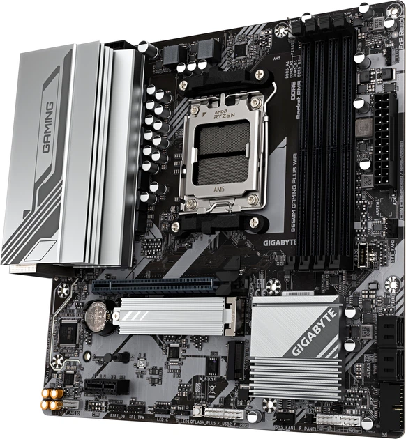 Материнська плата Gigabyte B650M GAMING PLUS WIFI (sAM5, AMD B650, PCI-Ex16) - зображення 3