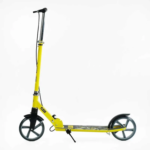 Самокат двоколісний "Best Scooter" FL-14320 сталева рама, ручне гальмо, колеса PU 200мм, 1 амортизатор - зображення 3