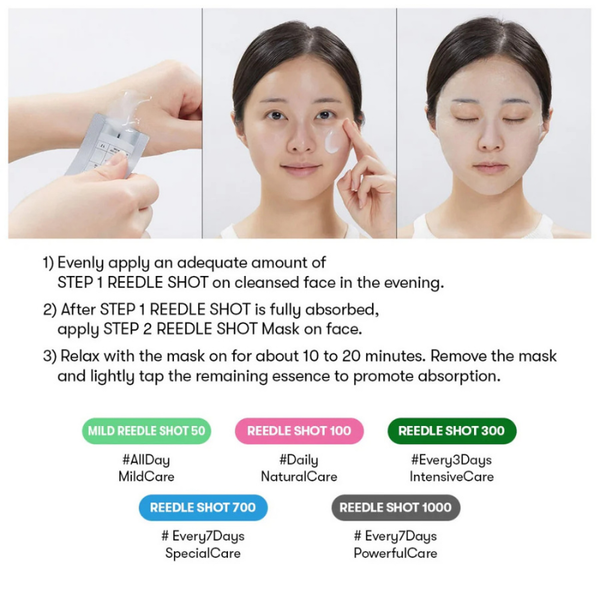 Тканинна маска VT Cosmetics Mild Reedle Shot 300 2 Step Mask зміцнююча для обличчя 26.5 г - зображення 2