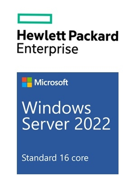 Програмне забезпечення HP Enterprise Microsoft Windows Server 2022 16-core Standard Reseller Option Kit en/cs/pl/ru/sv SW (190017570860) - зображення 1