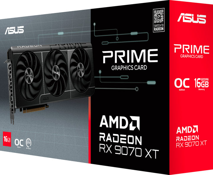 Видеокарта ASUS PCI-Ex Radeon RX 9070 XT PRIME OC Edition 16GB GDDR6 (256bit) (20000) (HDMI, 3 x DisplayPort) (PRIME-RX9070XT-O16G) - изображение 11