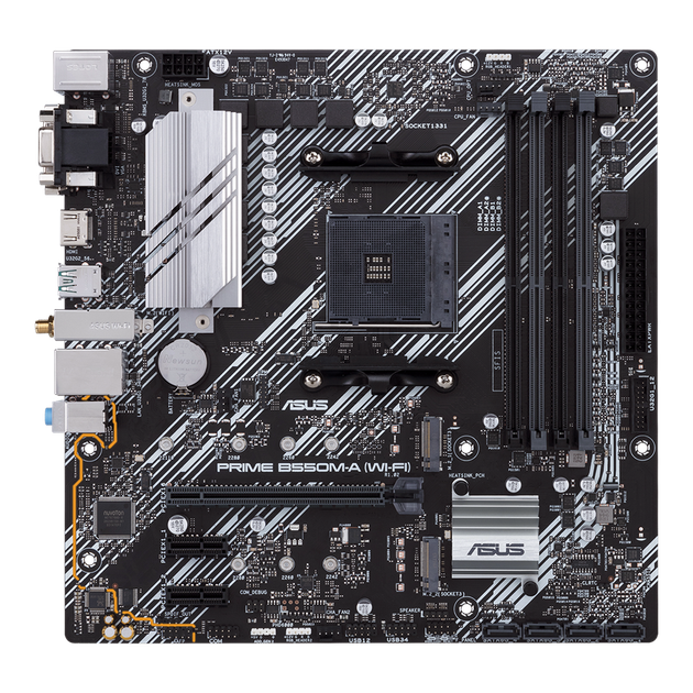Материнська плата ASUS PRIME B550M-A (WI-FI) - Фото 3 Материнська плата ASUS PRIME B550M-A (WI-FI) - зображення 3