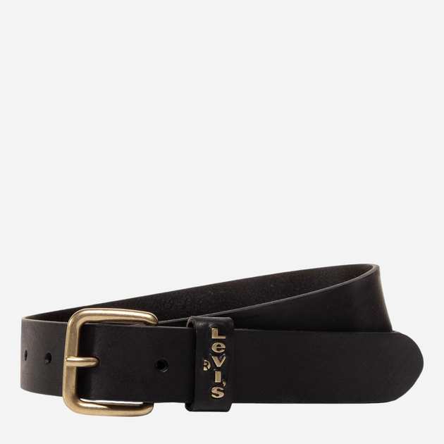 Pasek damski skórzany Levi's 37460-0052 90 cm Czarny - obraz 1