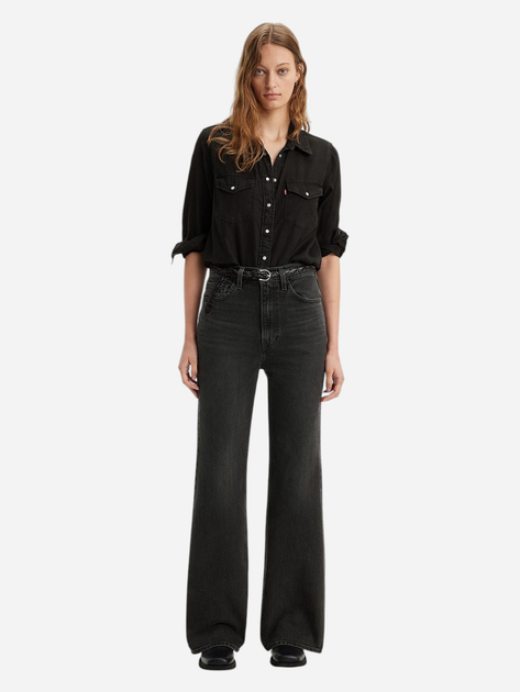 Jeansy dzwony damskie z wysokim stanem Levi's A7503-0007 28-32 Czarne - obraz 3