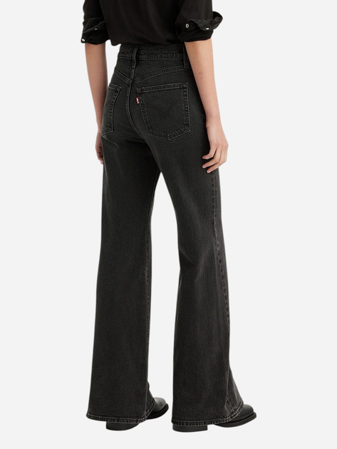 Jeansy dzwony damskie z wysokim stanem Levi's A7503-0007 30-32 Czarne - obraz 2