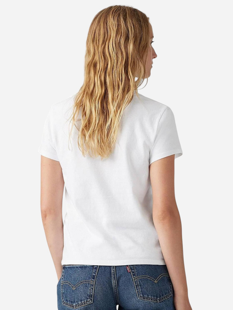 Футболка бавовняна жіноча Levi's 002VR-0001 M Біла (5401157932759) - зображення 2