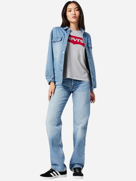 Футболка бавовняна жіноча Levi's The Perfect Tee 17369-1686 S Core Batwing T (5400970696008) - зображення 3