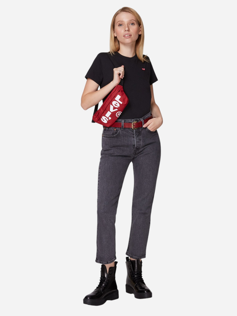 Koszulka damska bawełniana Levi's 39185-0008 L Czarna - obraz 3
