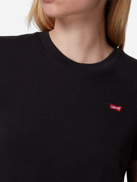 Koszulka damska bawełniana Levi's Perfect 39185-0008 M Czarna (5400599010667) - obraz 4