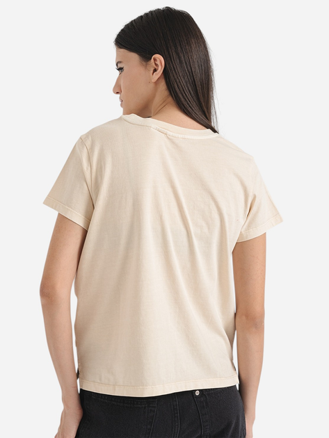 Футболка бавовняна жіноча Levi's A8804-0029 S Бежева (5401157553145) - зображення 2