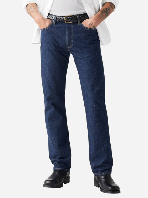 Jeansy regular fit męskie Levi's 501 Original 00501-0101 38-32 Granatowe (5412456129917) - obraz 1