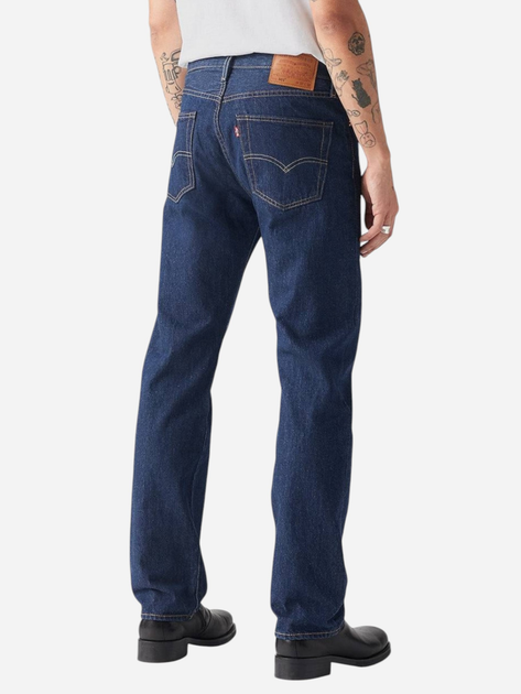 Jeansy regular fit męskie Levi's 501 Original 00501-0101 34-36 Granatowe (5412456006843) - obraz 2