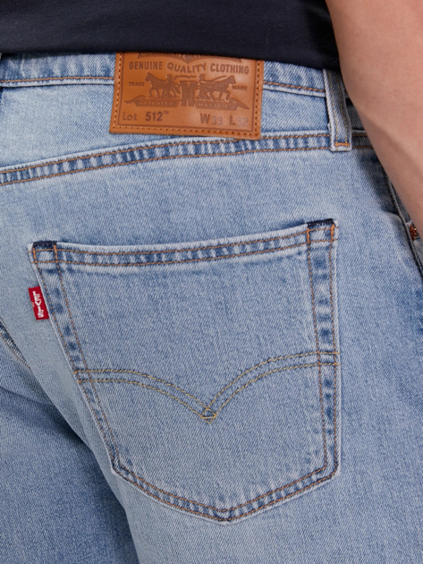 Джинси Slim fit чоловічі Levi's 512 Slim Taper 28833-1258 36-32 Блакитні (5401128660339) - зображення 5